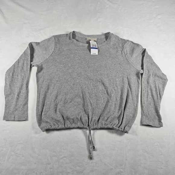 Michael Kors Tops - Michael Kors Women's Long Sleeve Gray Tunic Pearl Heathe Size XL New Wit…